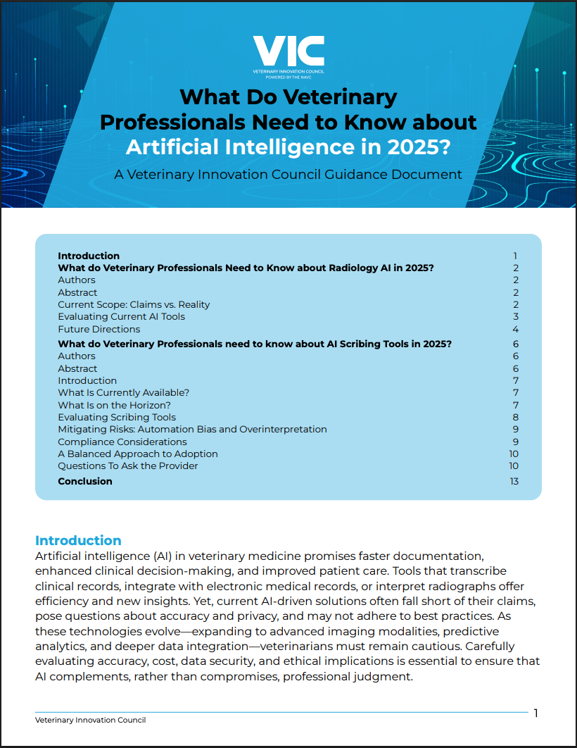 Veterinary AI in 2025 White Paper Thumbnail

